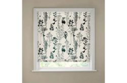 Meadow Blackout Roller Blind - 4ft - Black.